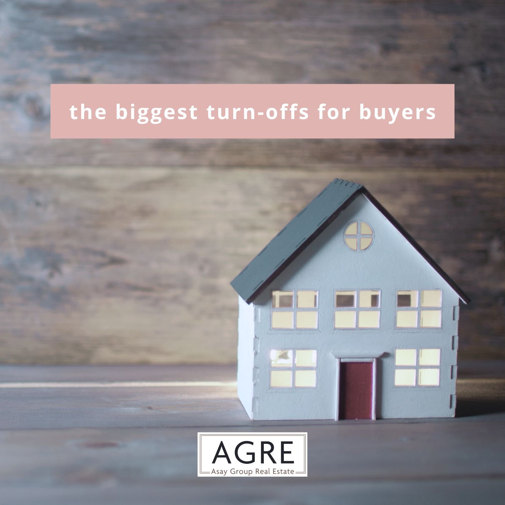 Buyers have more options when it comes to choosing a home than they did a year ago. Carefully pricing and staging your home is one of the best ways to stand out among the competition. Here are a few of the top turn-offs for prospective buyers.
🗸 Ove