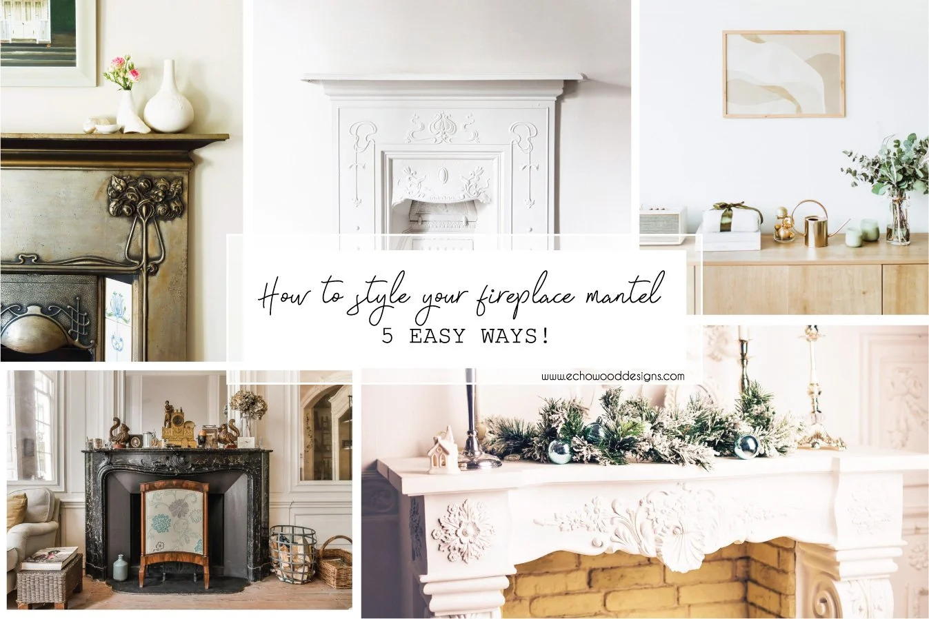 How To Style A Fireplace Mantel No Matter Your Aesthetic