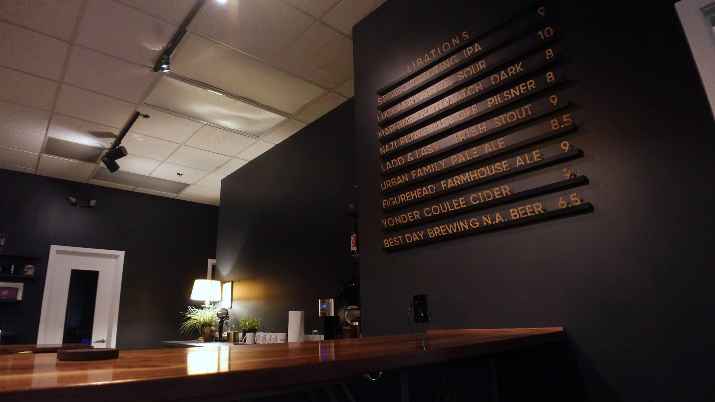 Local Beer Menu