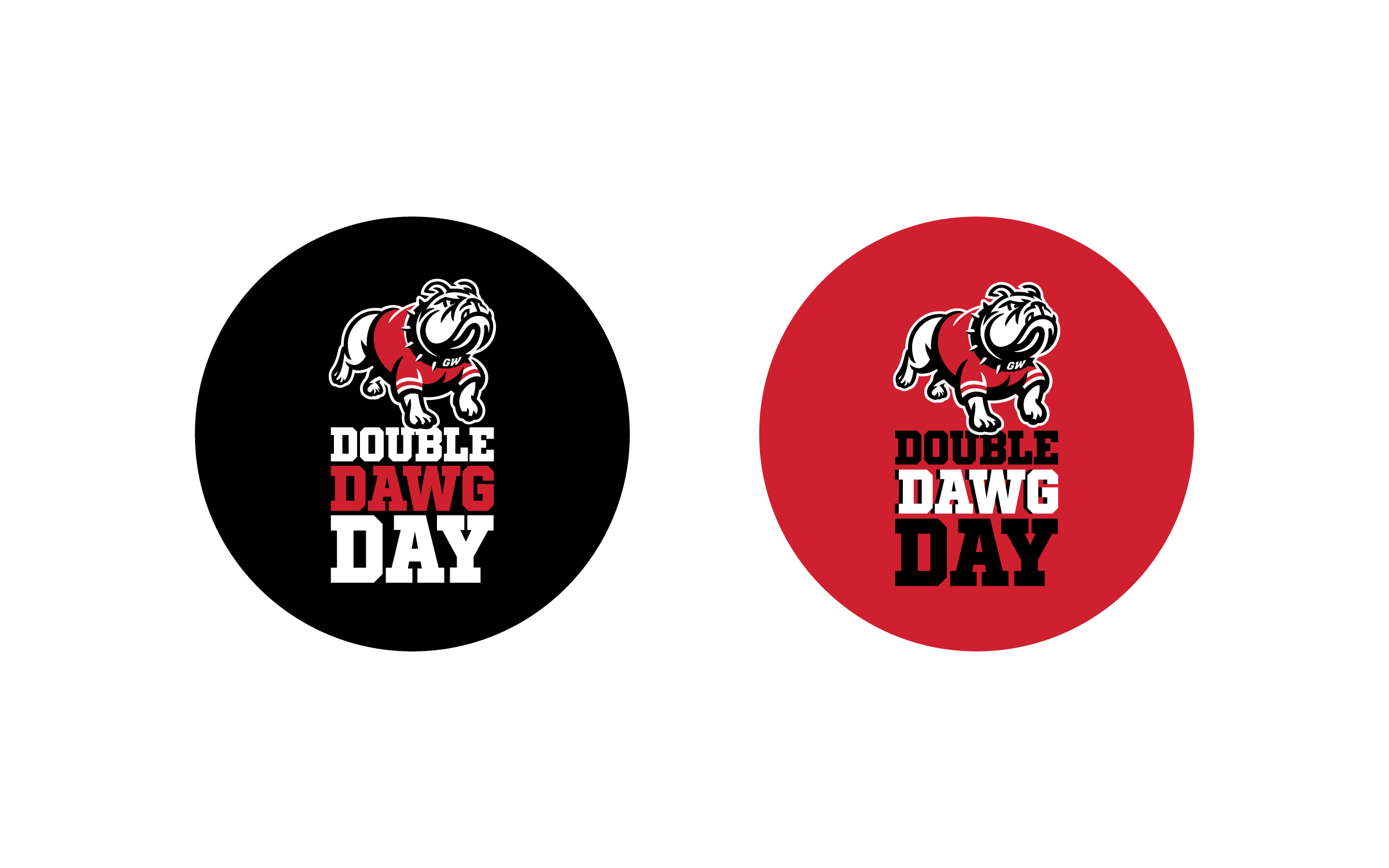 Double Dawg Day Buttons 2023