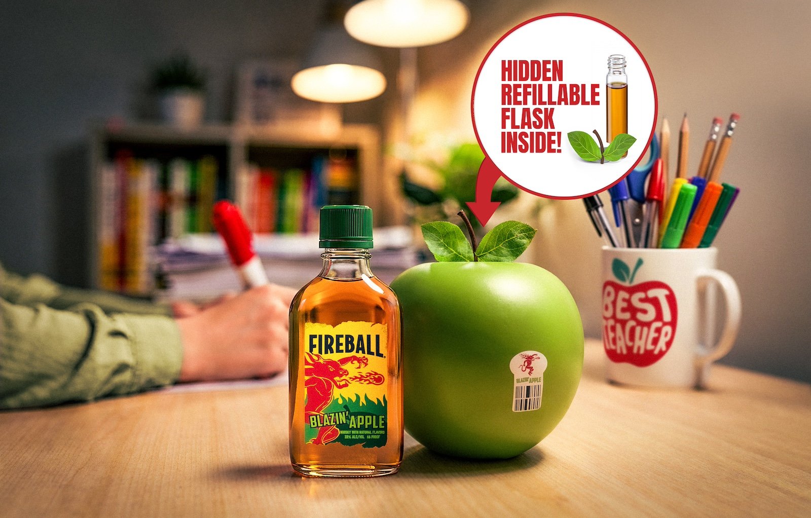 Fireball Just Released a $5 Teacher Apple That Secretly Holds Whiskey—Here’s How to Buy It