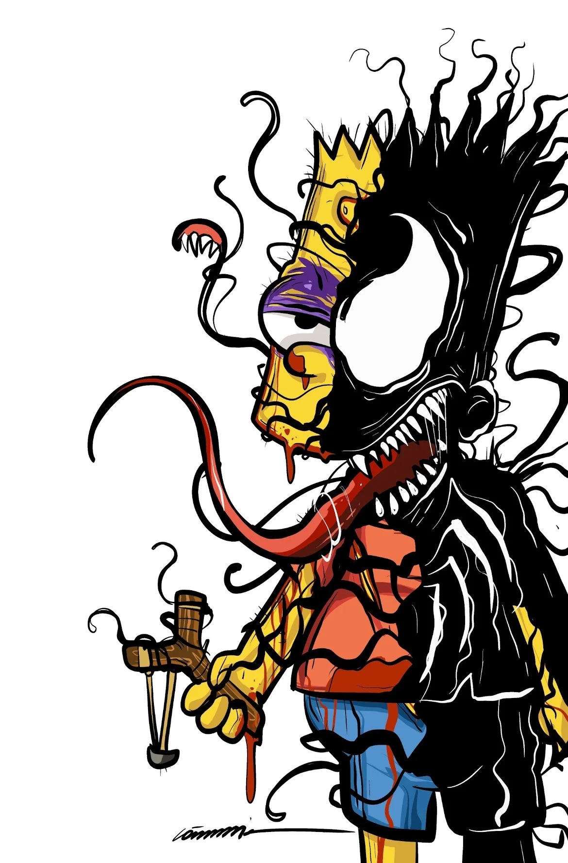 VENOMIZED  Battle Damaged Bart (Gorkem Demir Art Book) C2E2 Exclusive