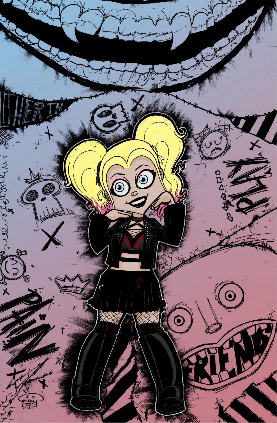 Monday Night Draw!!! EMBOSSED FOIL VIRGIN (Includes art by Kyle Willis, Brett Azar, Chris Fredricks, RZP, & Mr. Gacey) Alexa Bliss Cover Art by Mr Gacey (Mega Con Exclusive)