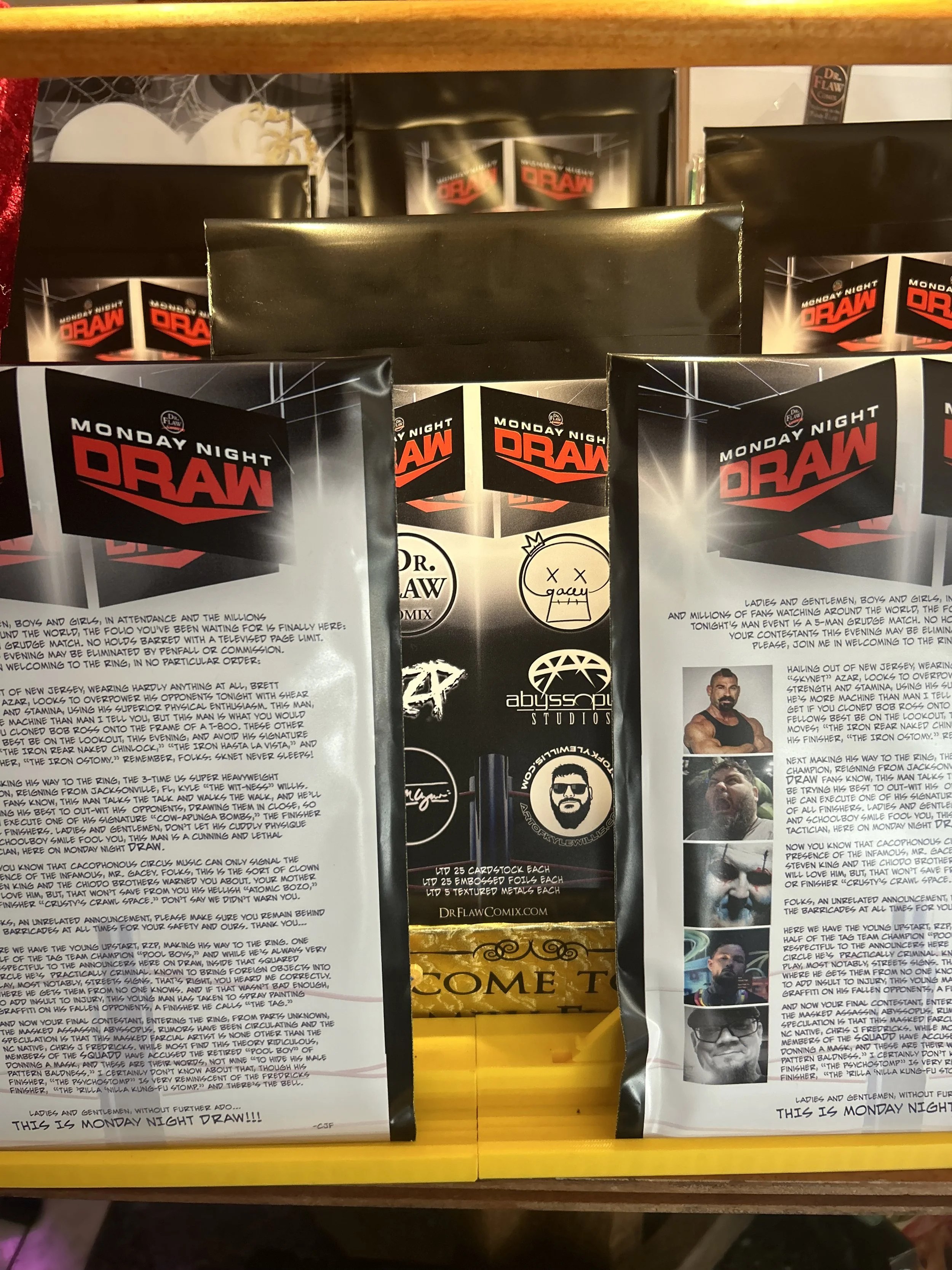 Monday Night Draw!!! BLIND BAG & CARD PACK (Includes art by Kyle Willis, Brett Azar, Chris Fredricks, RZP, & Mr. Gacey) (Mega Con Exclusive)