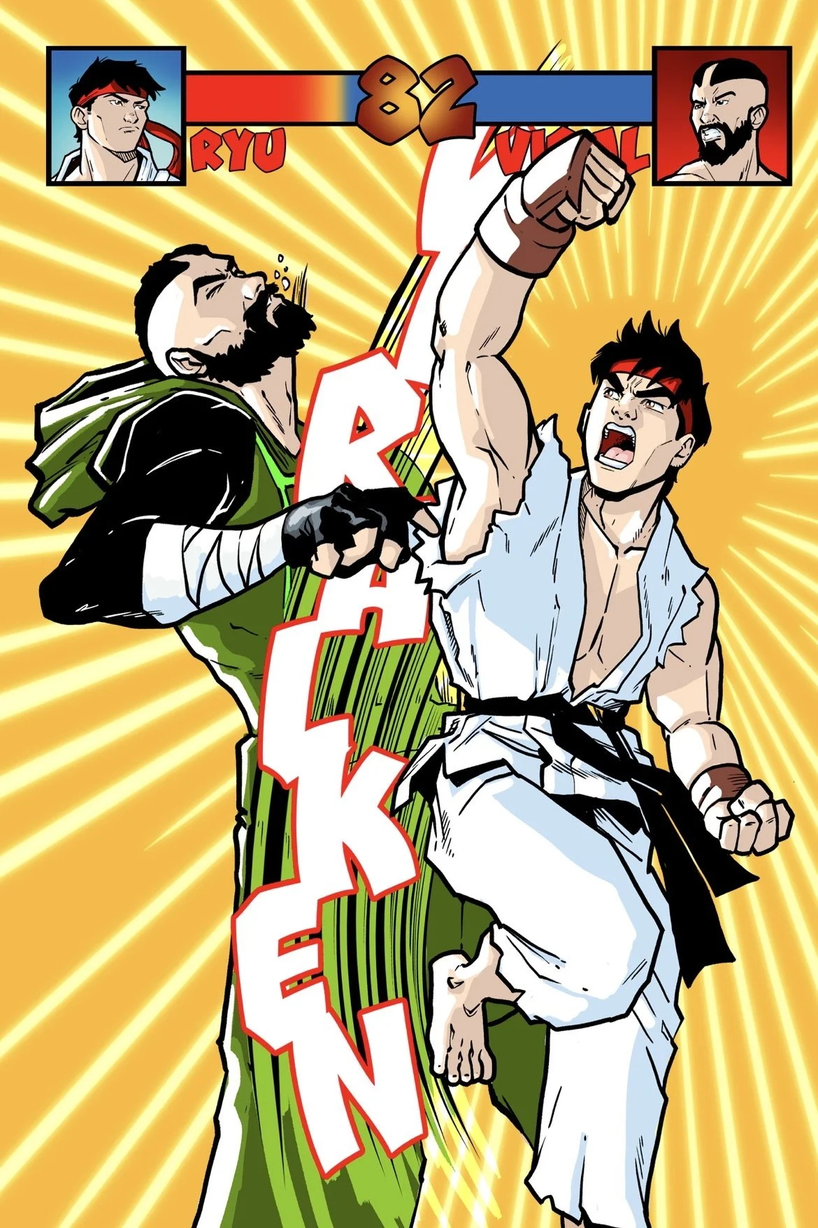 VIRAL (Street Fighter Homage) !Cover art by Mathew Waite! (Written & Created by R.Z.P. (A Dr Flaw Heroes Con Exclusive)
