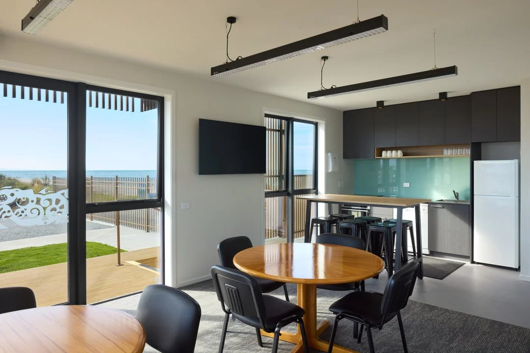 Kitchenette in Port Tarakohe Office & Amenities Building for TDC, Jason Mann Photography for BPM Ltd.jpg