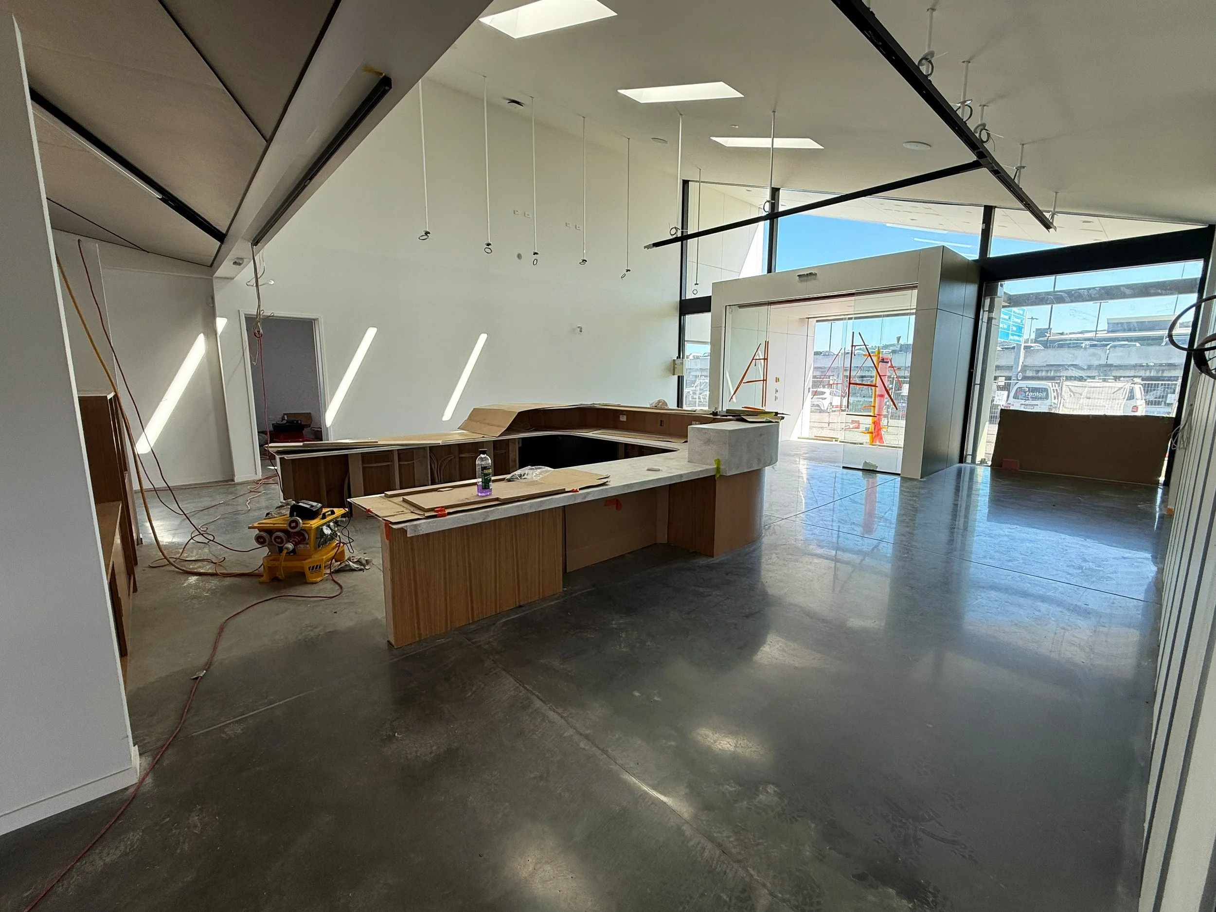 Miramar Links Golf Course Inside New Reception Construction Wellington NZ.jpg