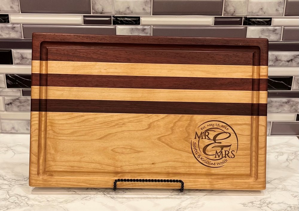  Personalized Laser Engraved Wood Cutting Board With