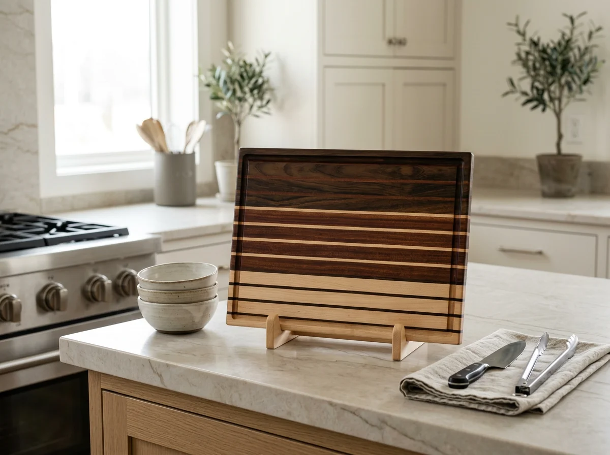 Jerome Signature Series Custom Handcrafted Cutting Board - Premium Hardwoods