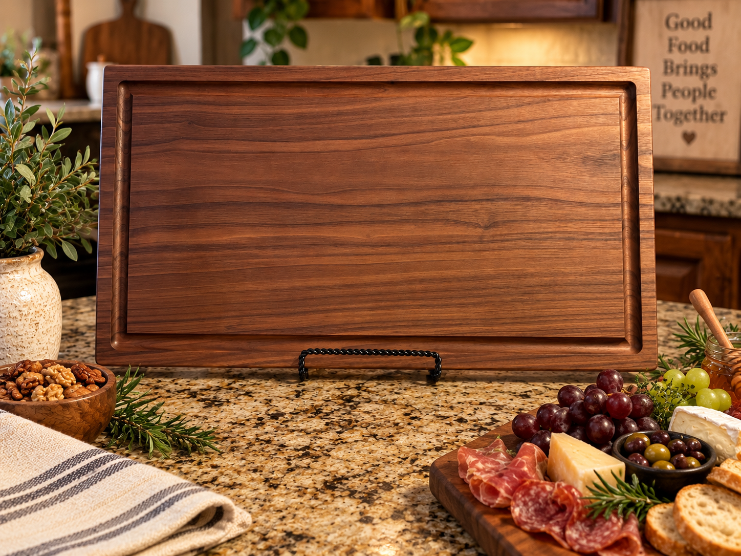 Walnut Signature Series Custom Handcrafted Cutting Board