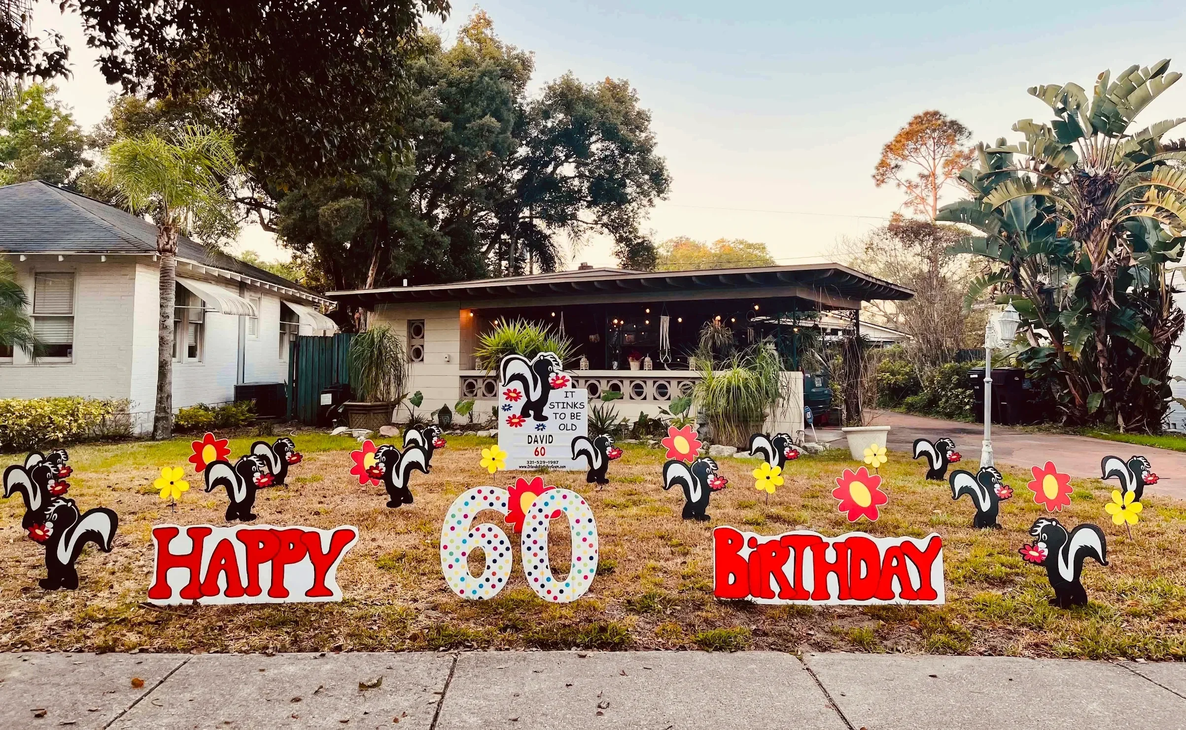 Funny Birthday yard signs