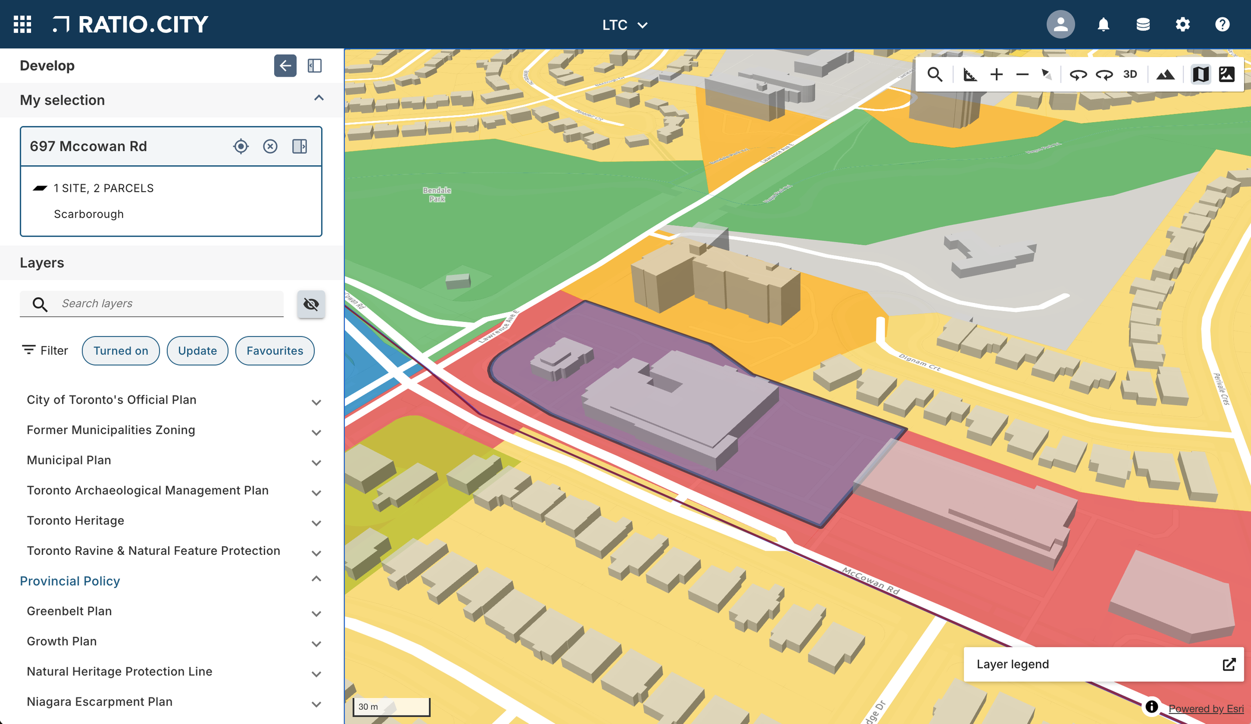 The team used Ratio.City to understand neighbourhood context