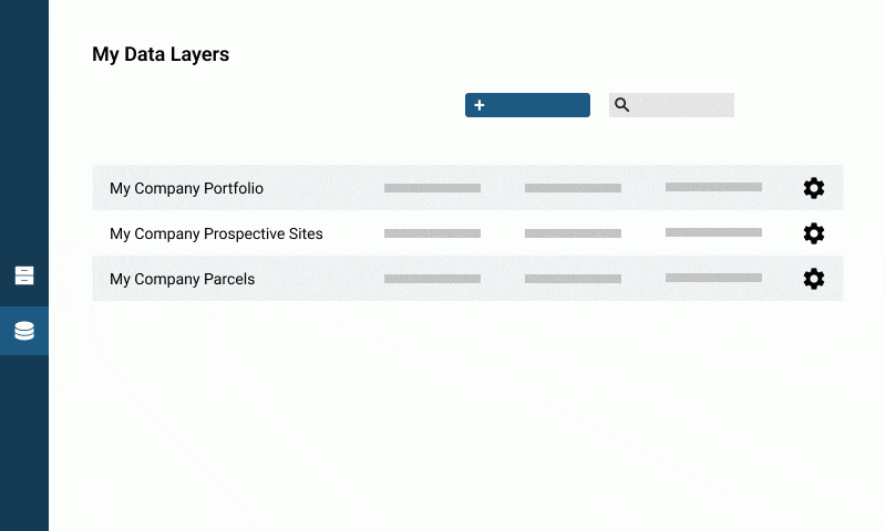 GIF: Click the gear icon and 'edit layer info' to open info pop up, edit and click 'update' to make your changes
