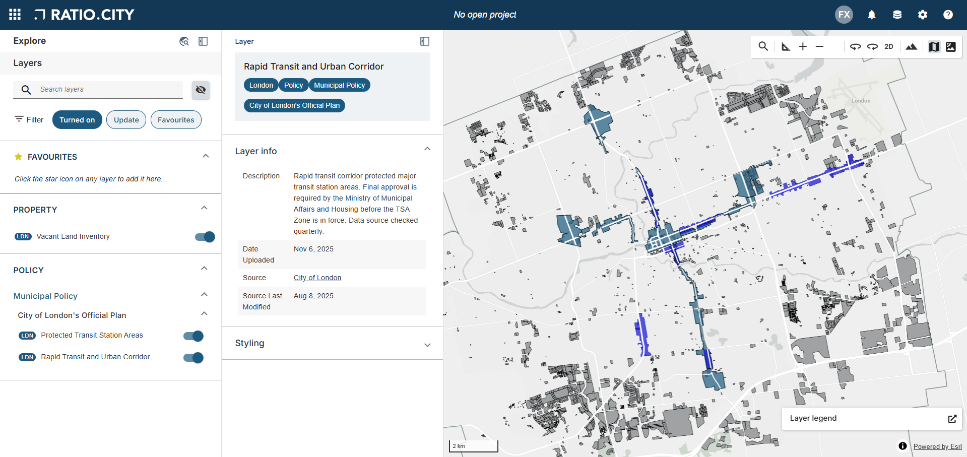 “Rapid Transit and Urban Corridor”
