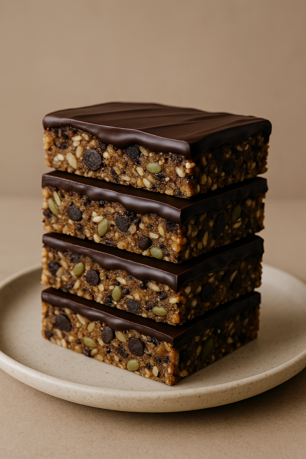 Healthy Chocolate Granola Bars