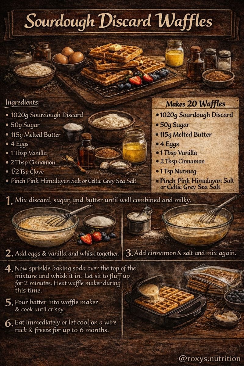 Sourdough Discard Waffles