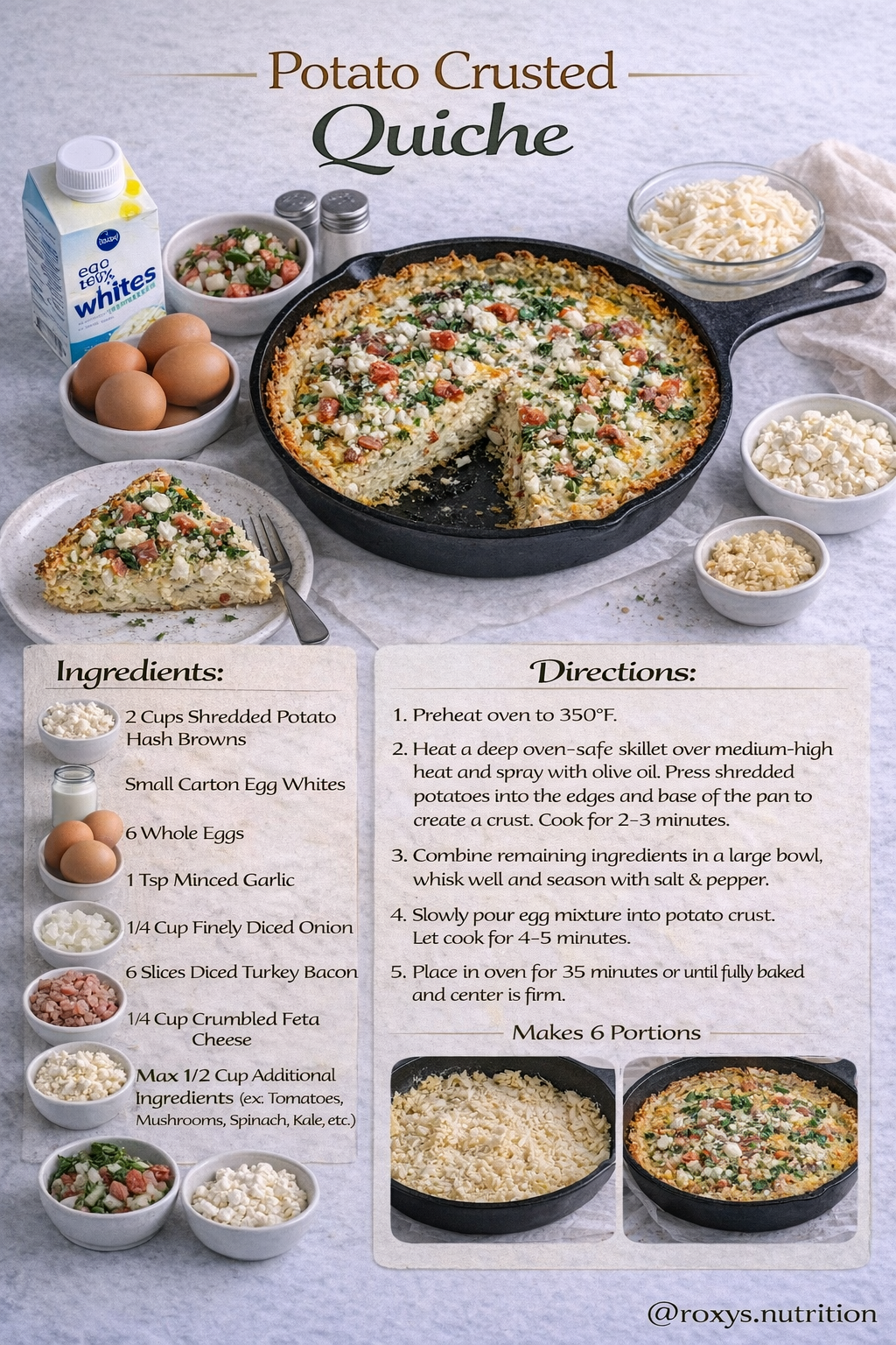 Potato Crusted Quiche