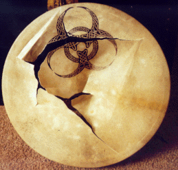 Bodhrán I blew through playing a Festival