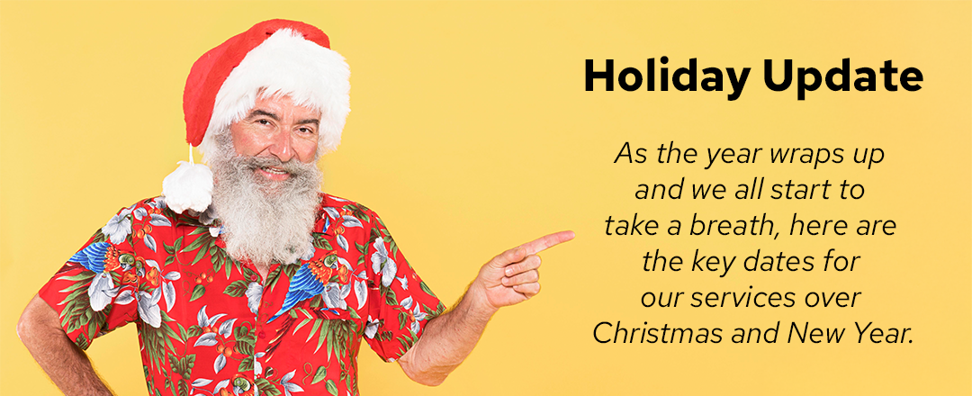 Holiday Update