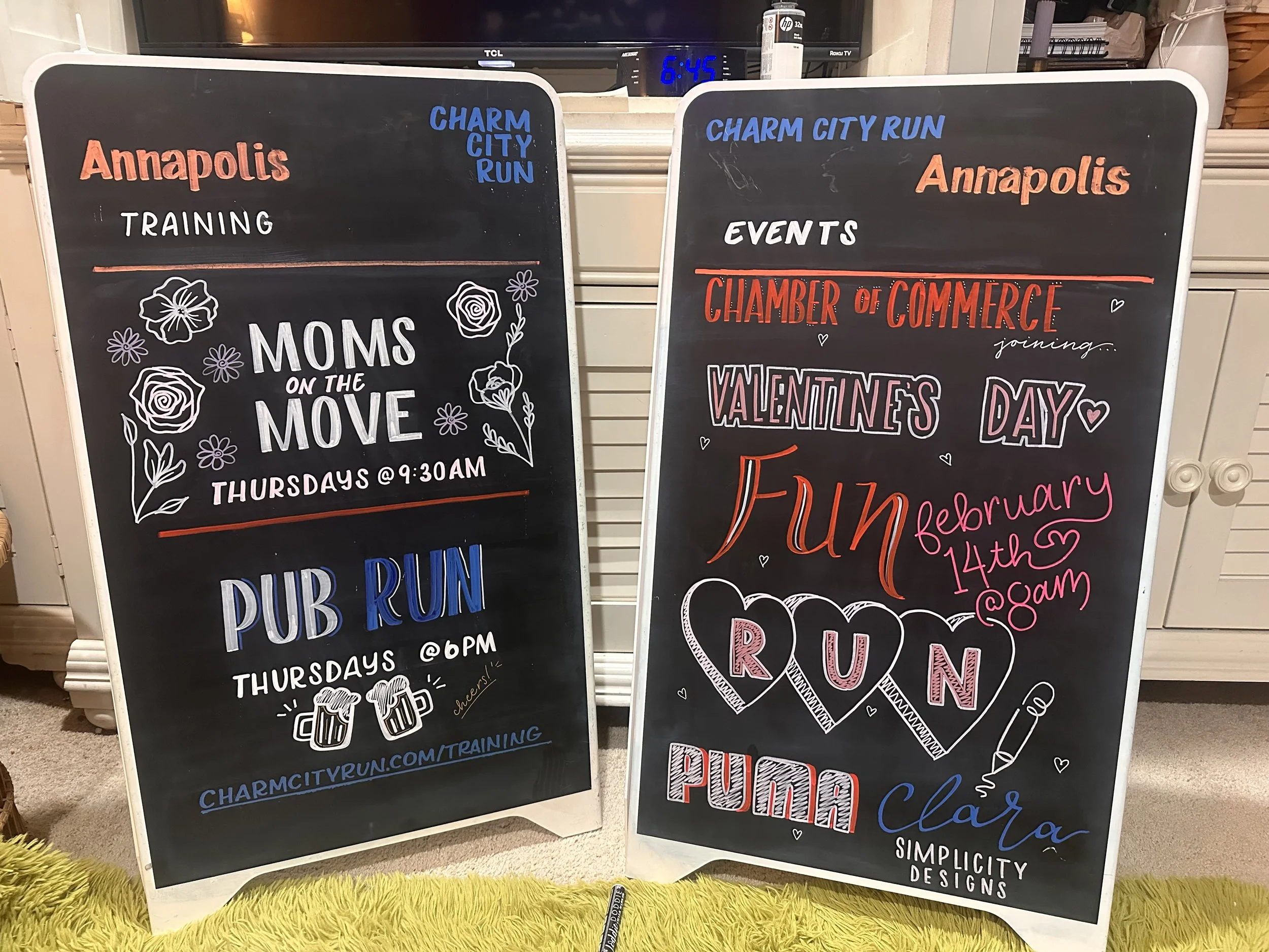 Chalkboards: Charm City Run