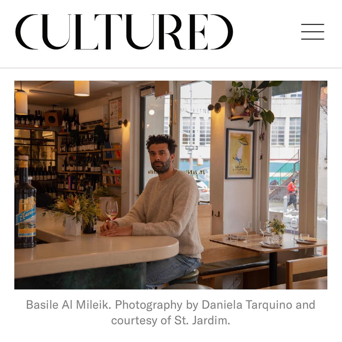 Basile (@basileak) has been pushing the envelope with our wine list since the start, and we&rsquo;re delighted to see him recognized as one of New York&rsquo;s &ldquo;savviest sommeliers&rdquo; in @cultured_mag alongside our talented friends and peer