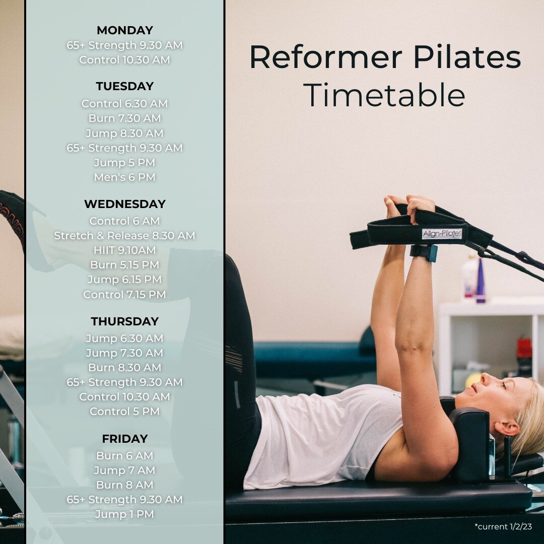 REFORMER PILATES

Our 2023 timetable is now in full swing 🤩

Book into your next class via the 'StudioBookings' app or please get in touch if you have any questions.

The MHH Team 🤍

#community #pilates #narrominensw #studiobookings #pilatesstudio 
