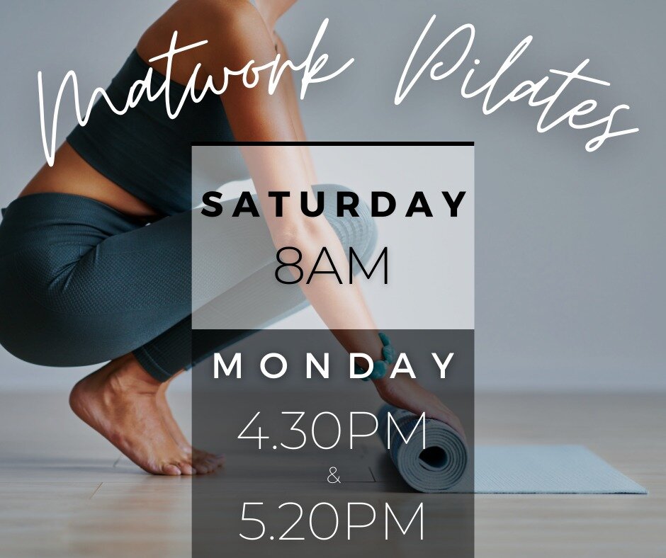 MATWORK PILATES IS BACK FOR A LIMITED TIME!!

With NEW instructors (more on that later 🤩), comes NEW classes!!

And thanks to Narromine Shire - we are able to offer these classes at no charge - yes, absolutely FREE!!!!

Spots are limited so you'll h