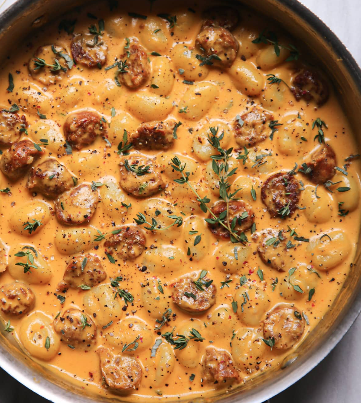 Creamy Pumpkin Gnocchi with Sausage