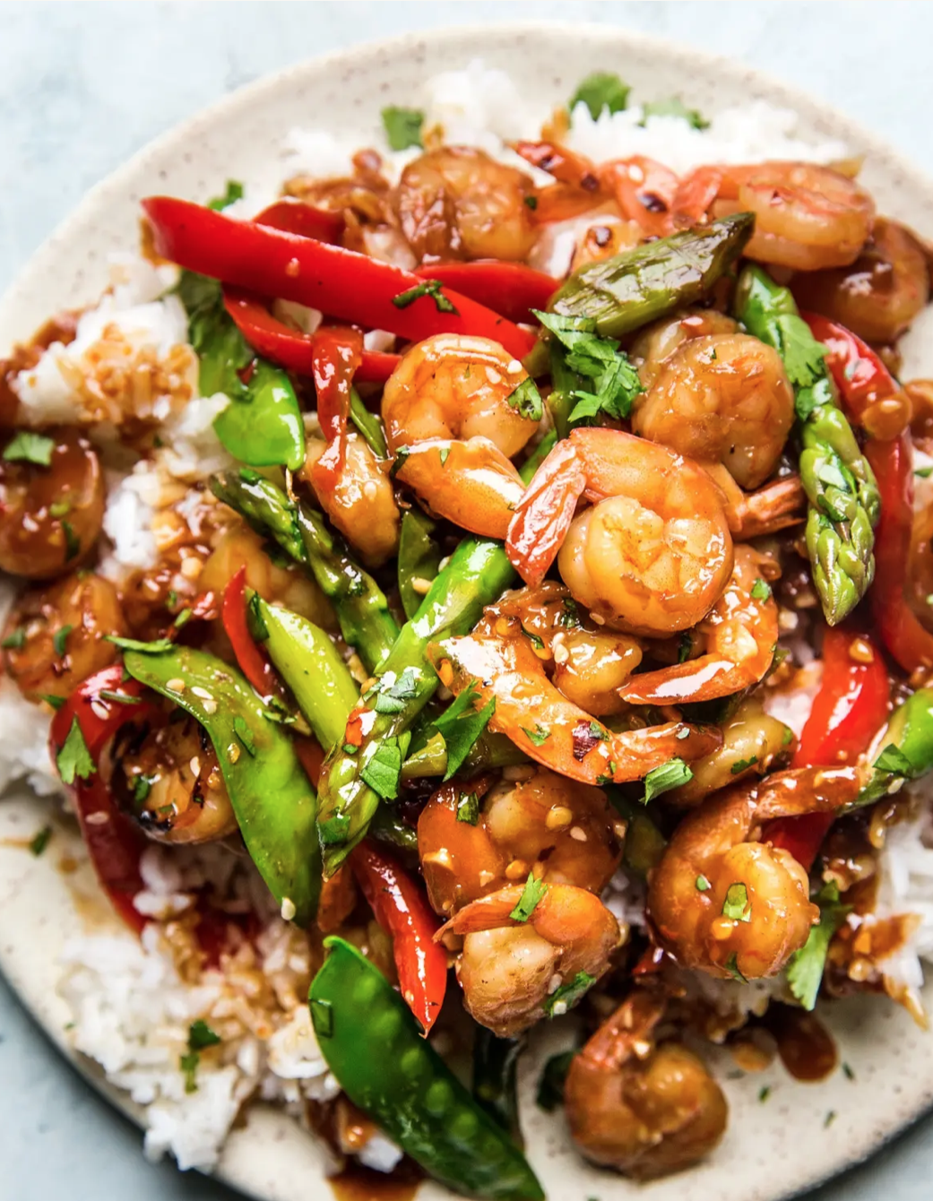 Garlic Prawn Stir-Fry
