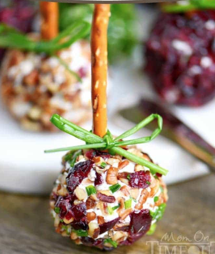 Cranberry Pecan Goat Cheese Balls