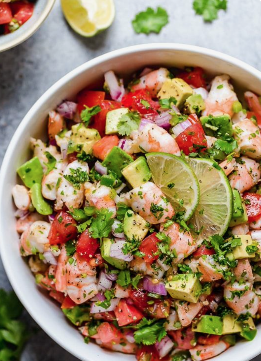 Mango Avocado Prawn Ceviche