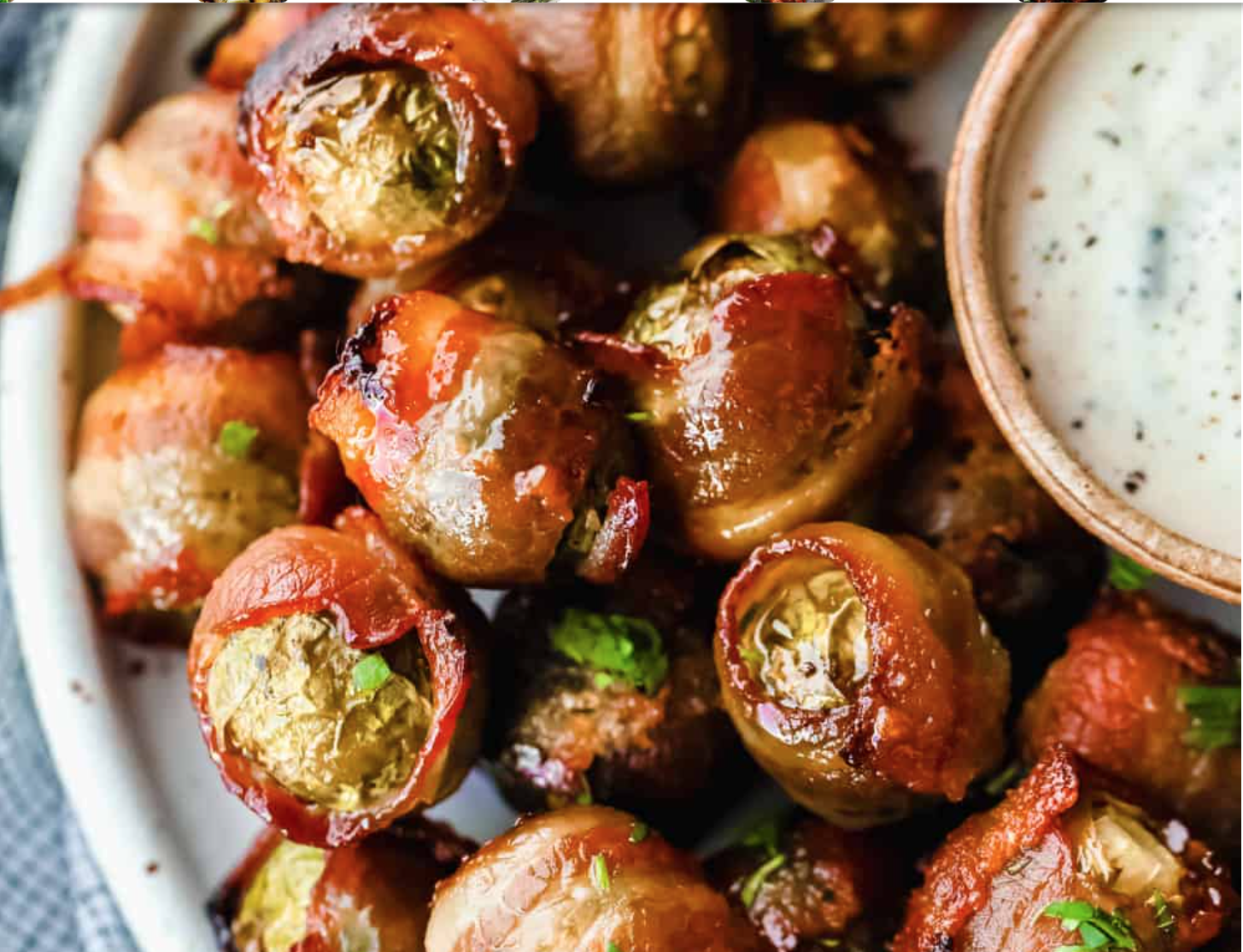 Bacon wrapped Brussel sprouts