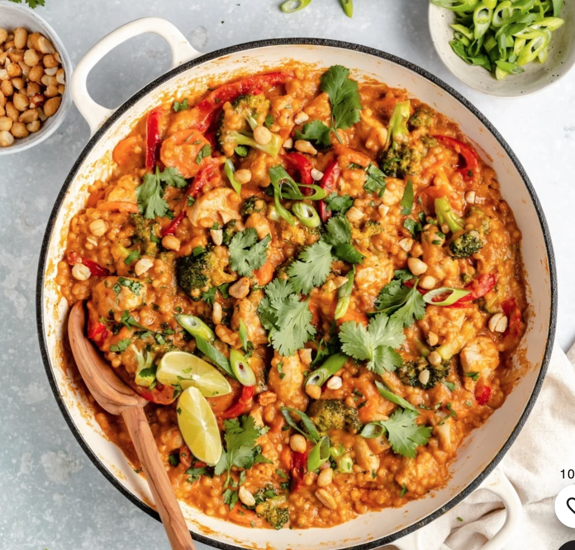 One Pan Peanut Chicken Cous Cous