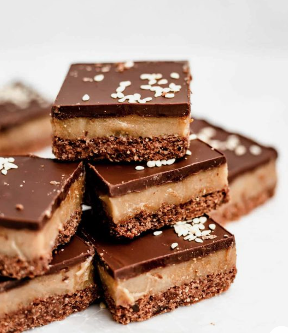 Chocolate Tahini Slices