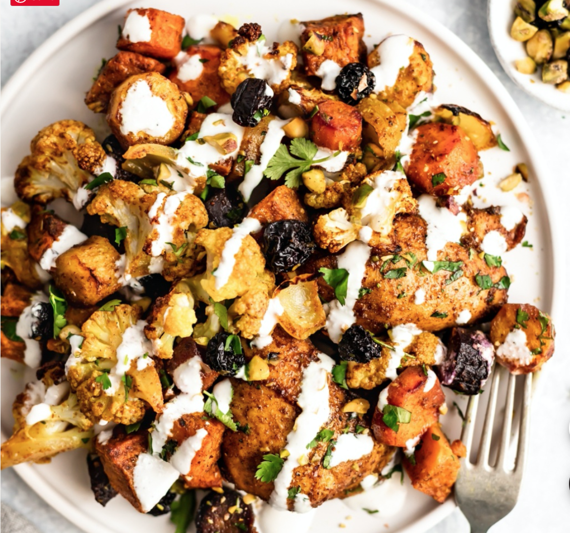 One Pan Moroccan Chicken and Vegetables
