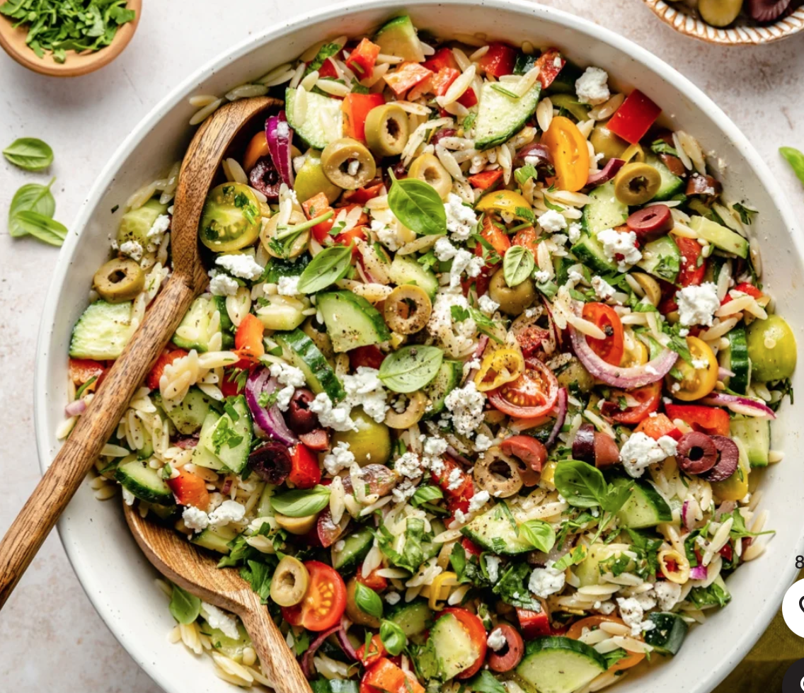 Italian Olive Risoni Salad