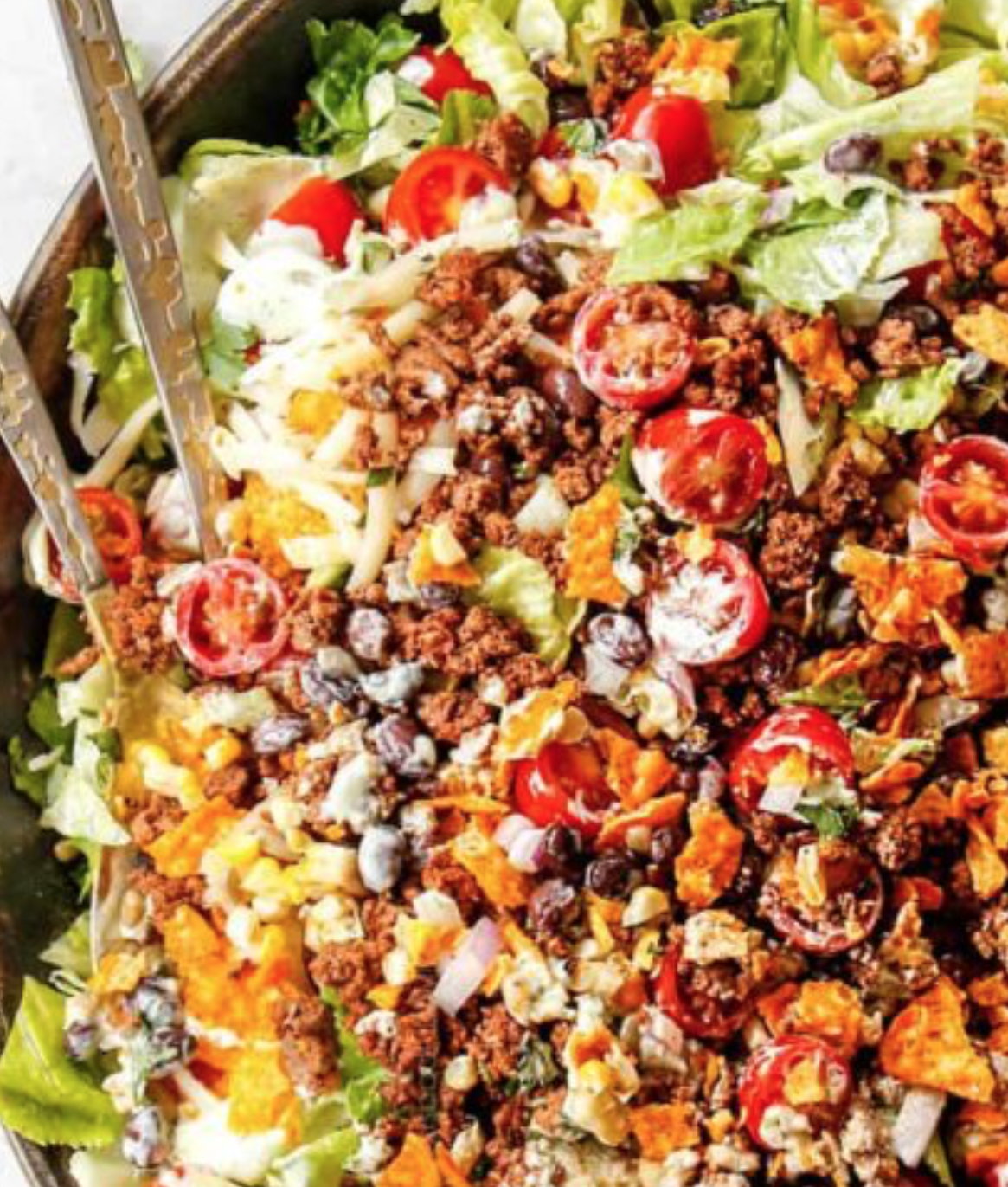 Taco Salad with Coriander Lime Dressing