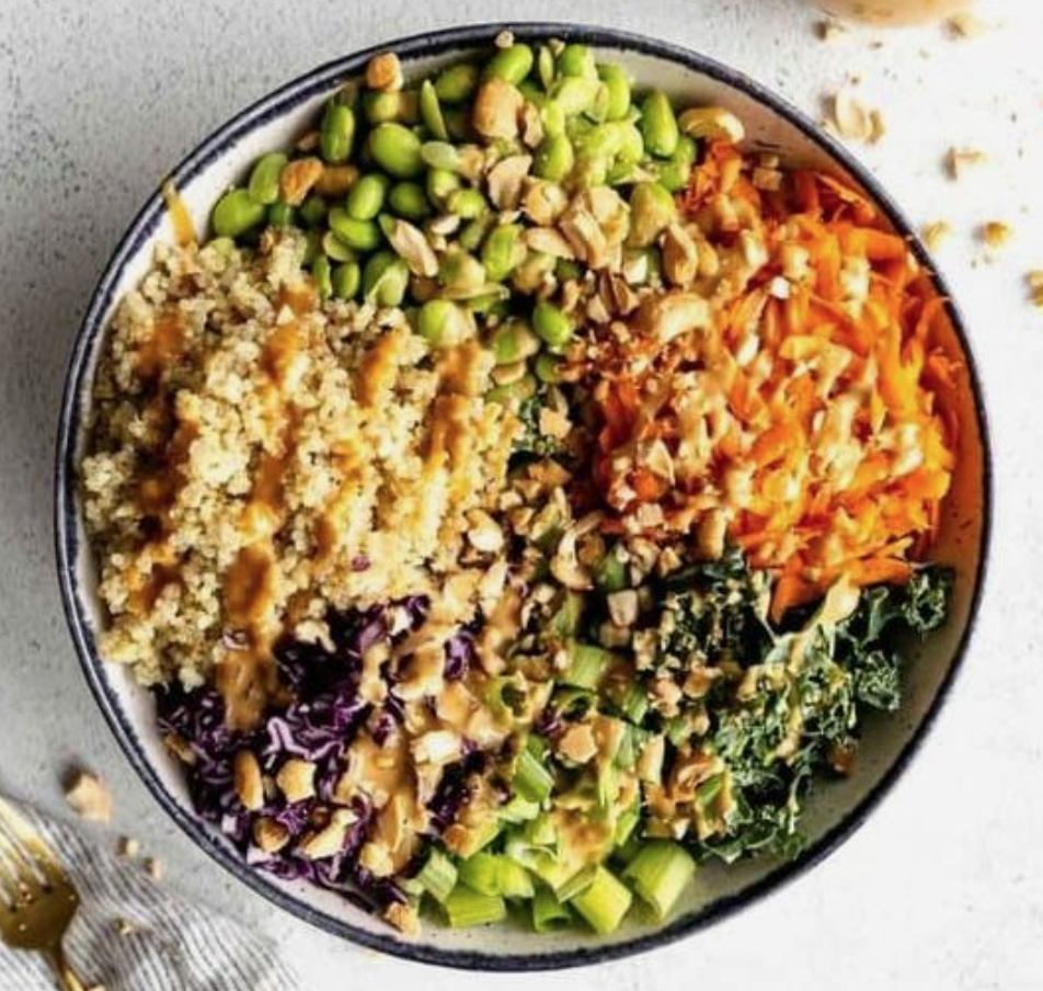 Edamame Peanut Crunch Salad