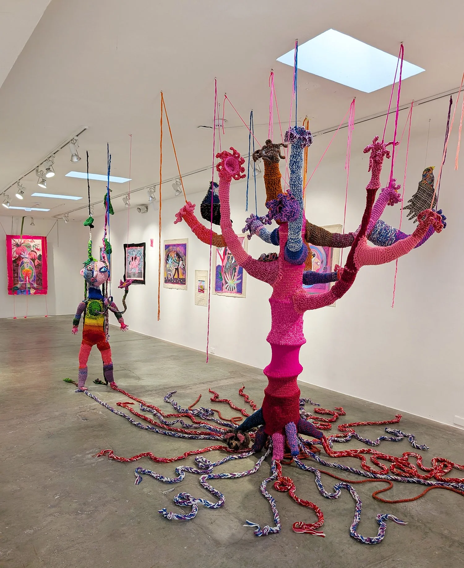 Artist_Cristina Salas_View of the exhibition _Jardín de Nubes_ or _Clouds Garden__Wool installation_2026.jpg