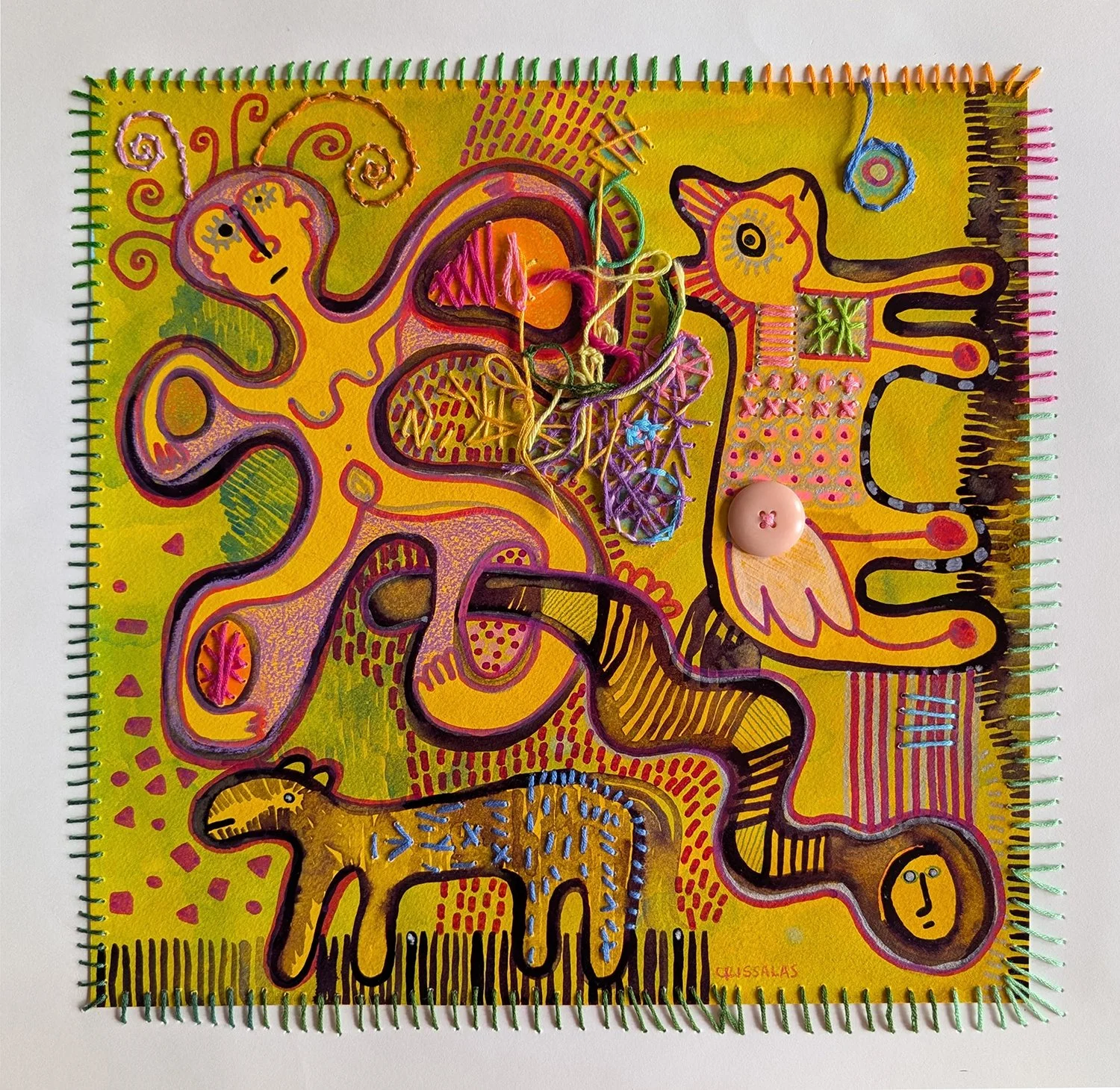 Artisti_Cristina_Salas_Mariposa Amarilla_2025_Mixed media on paper_16_x16_.jpg