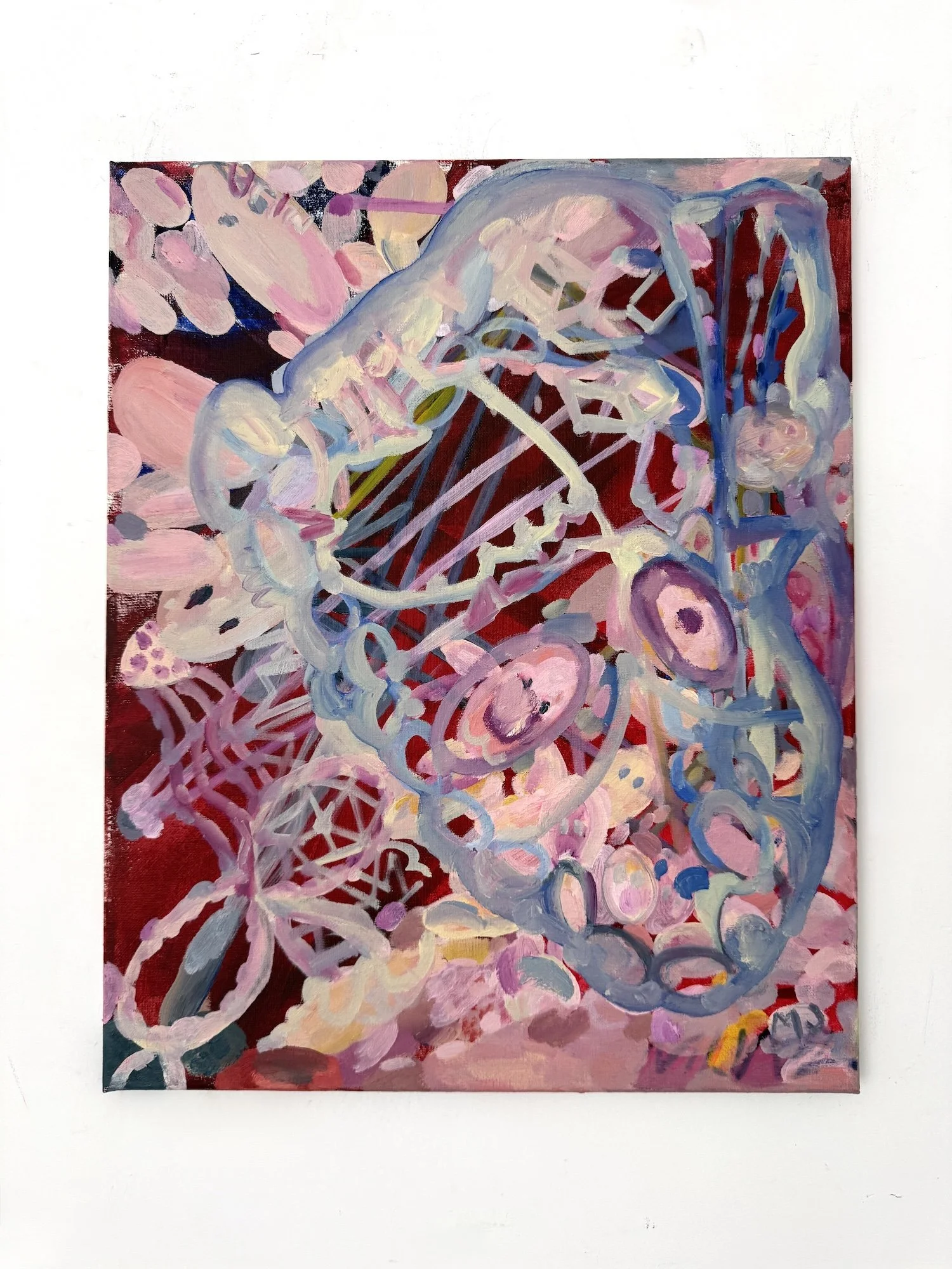 Artist_Mija_Jung_Blue Skull_2026_oil on canva_16x20in(41x51cm).jpg