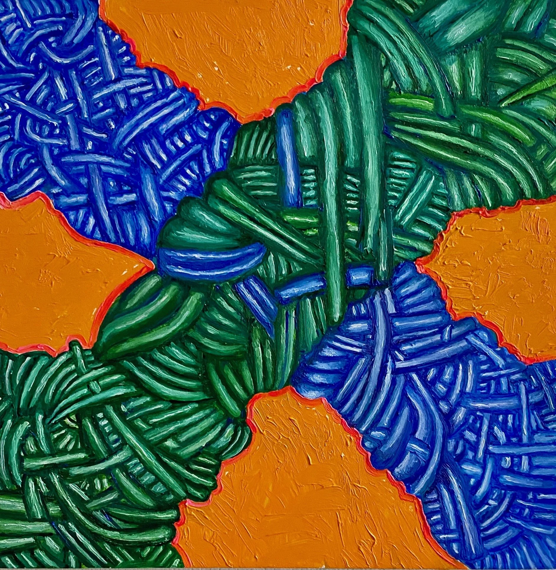 8 Woven Crossroad, oil on board, 8 x 8%22 2026 Spitz.jpeg