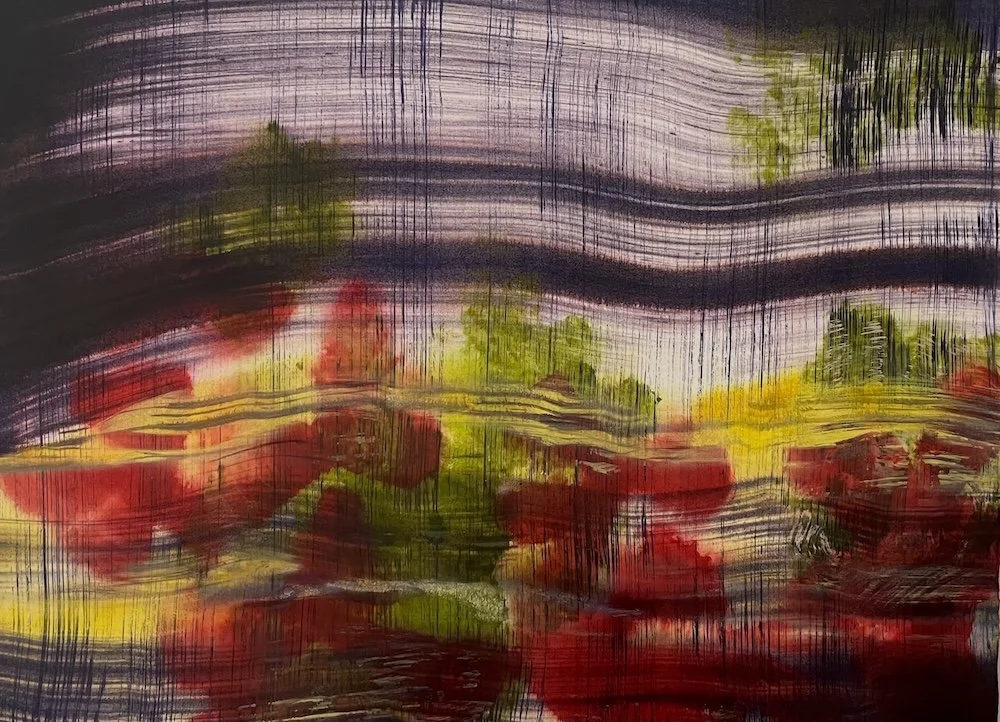 Alison_Cuomo_Ruffled and Shuffled and Overgrown_2026_paint on 140 lb watercolor paper_22 x 30.jpg