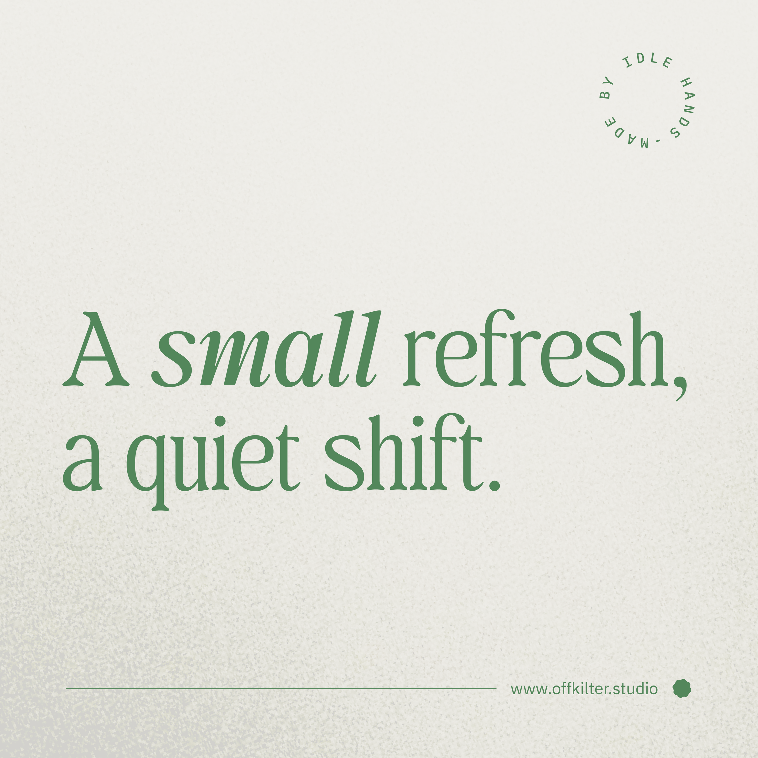 A small refresh, a quiet shift (and why it matters)