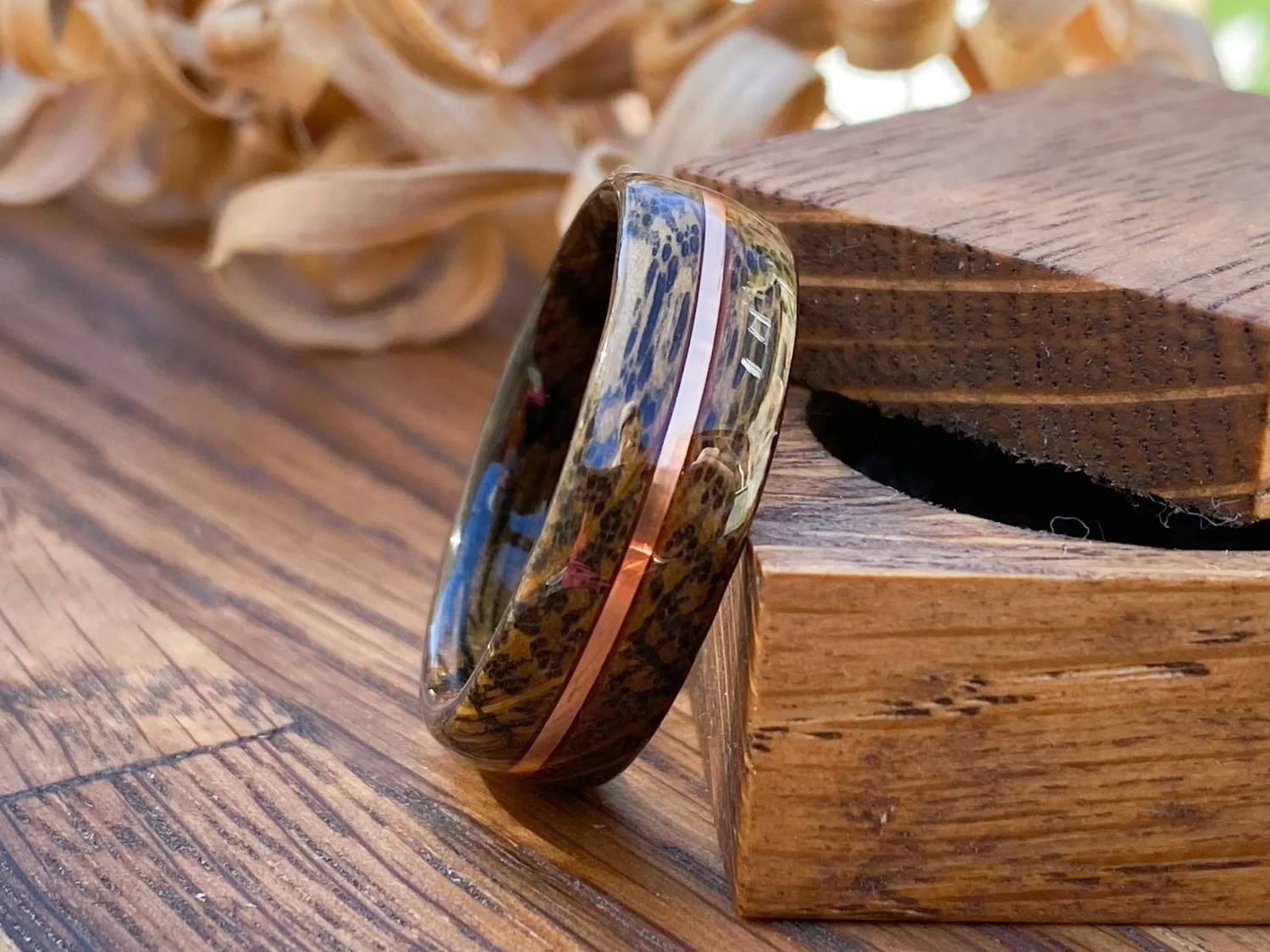 Bowmore Whisky Barrel Ring handmade in the Scottish Highlands