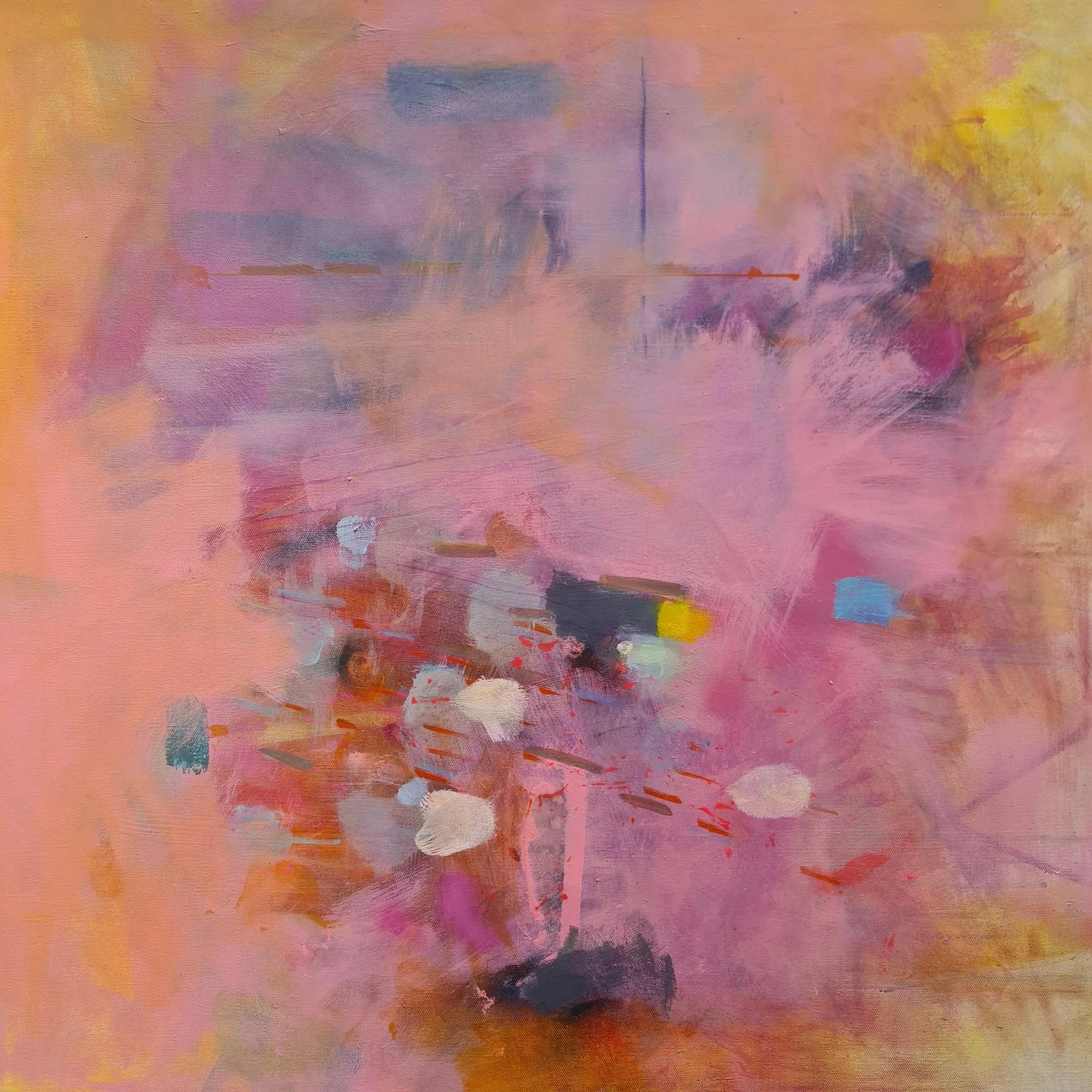 Open Wide. 75cm x 75cm. Paint on stretched canvas