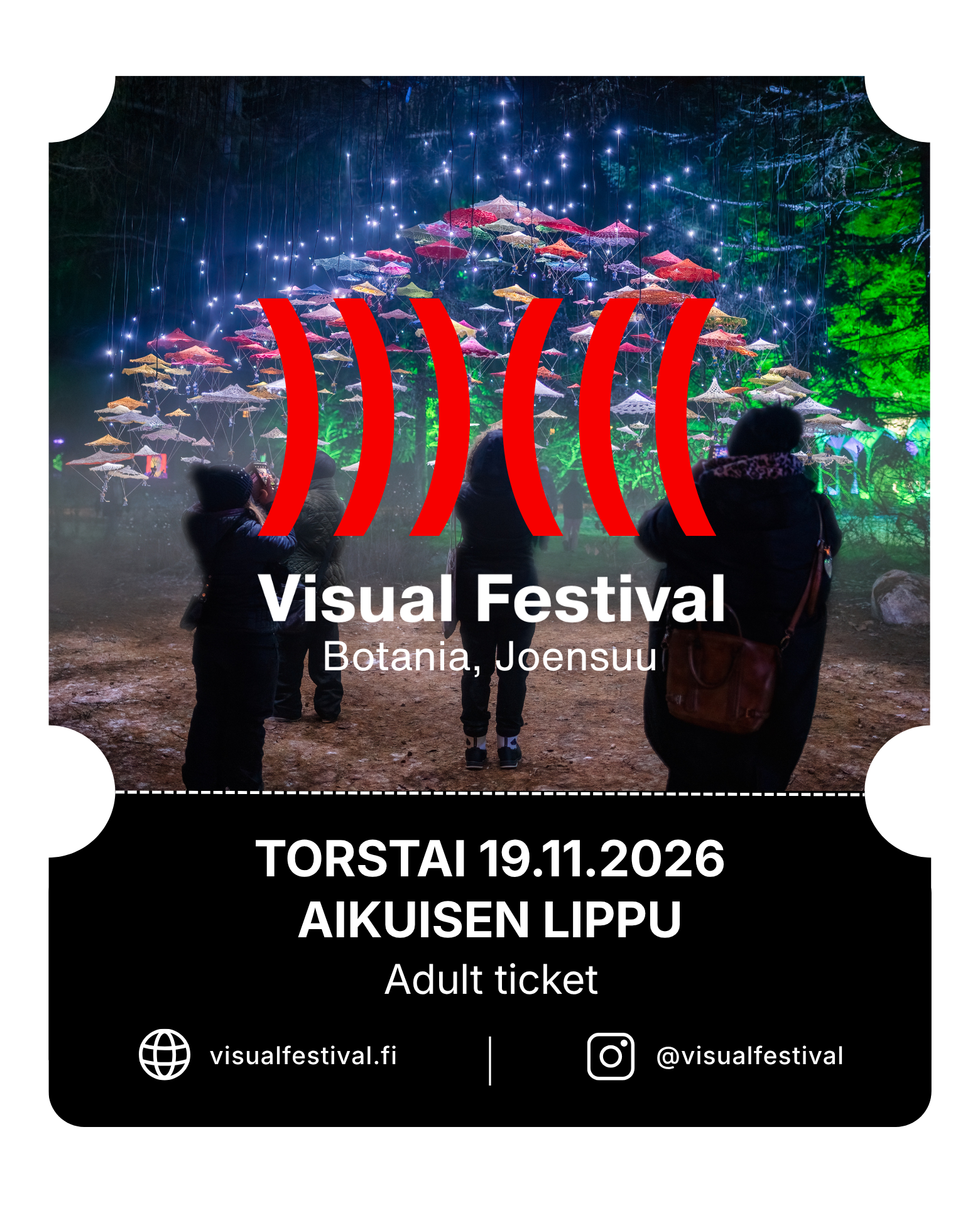 Visual Festival Joensuu 2026 – Aikuisen lippu – torstai 19.11.2026