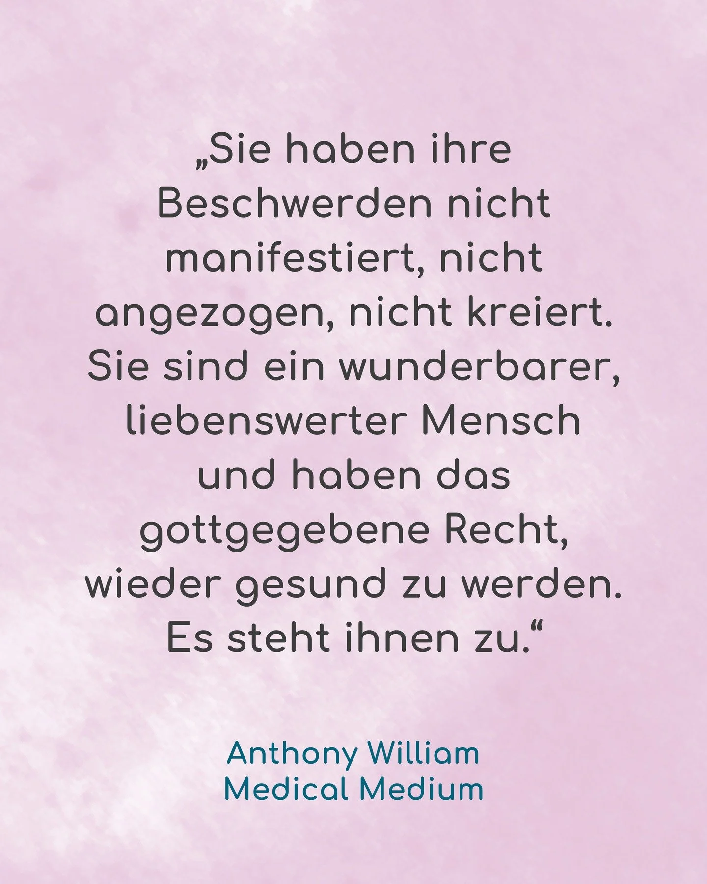 Das ist so ein wichtiges Zitat ❤️ von @medicalmedium aus seinem ersten Buch &quot;Mediale Medizin&quot;. Wir ziehen unsere Krankheiten und Beschwerden nicht an oder haben etwas falsch gemacht. 

Es gibt ganz reale physische Ursachen f&uuml;r Krankhei