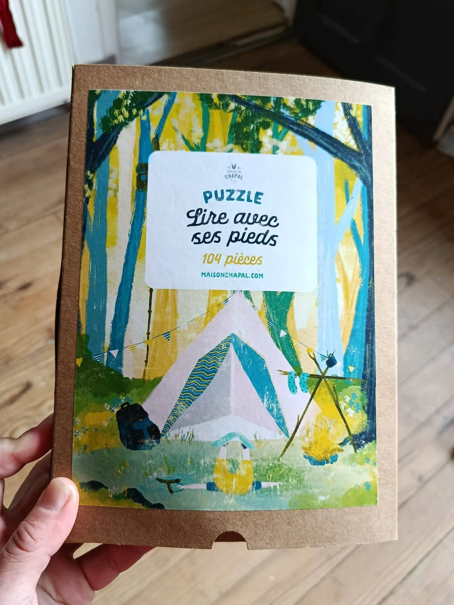 Puzzle Lire avec ses pieds - 104 p. complet - Occasion