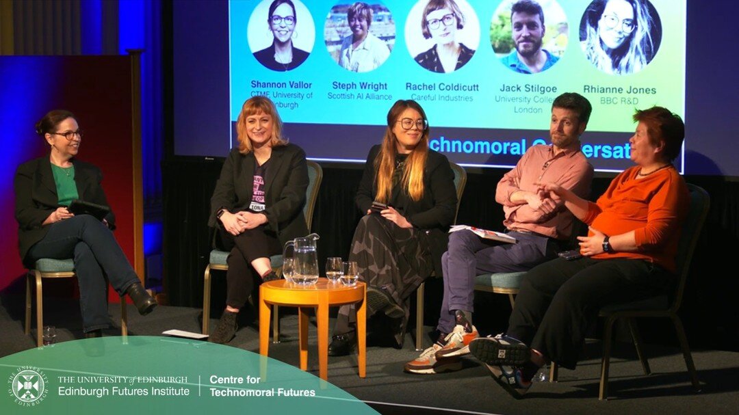 Thank you to everyone who joined us in person and online for our Technomoral Conversation on 'Who is Responsible for Responsible AI?' last week! 

A big shout out to our excellent panelists, as well as @edinburghuniversity's Science, Technology and I